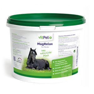 MagRelax – Ergänzungsfutter für Pferde – 2 kg inkl. Dosierlöffel