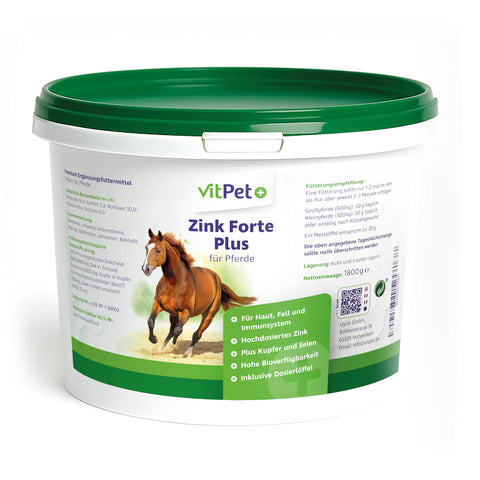 Zink Forte Plus – Hochdosiertes Zink, Selen und Kupfer – 1,8 kg inkl. Dosierlöffel