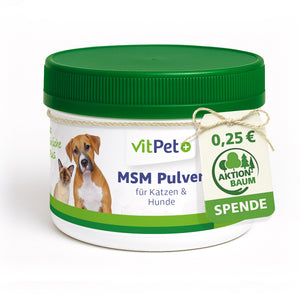MSM Hund – Premium MSM Pulver für Hunde und Katzen – 300 g inkl. Dosierlöffel