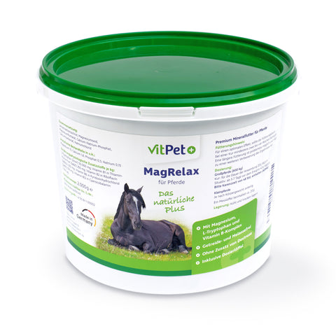 MagRelax für Pferde – Premium Ergänzungsfutter im 2 kg inkl. Dosierlöffel